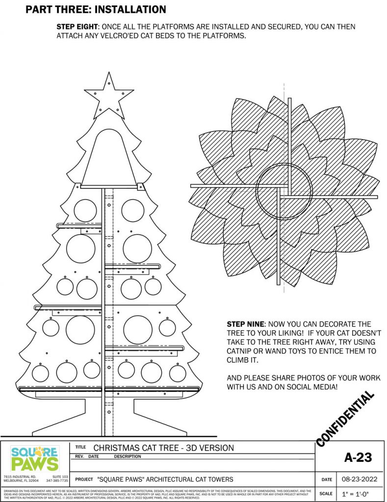 Square Paws Catmas Tree 3D DIY Last Page 789x1024