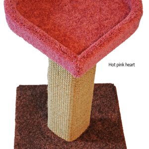 The LoveCat Tower - Hot Pink heart