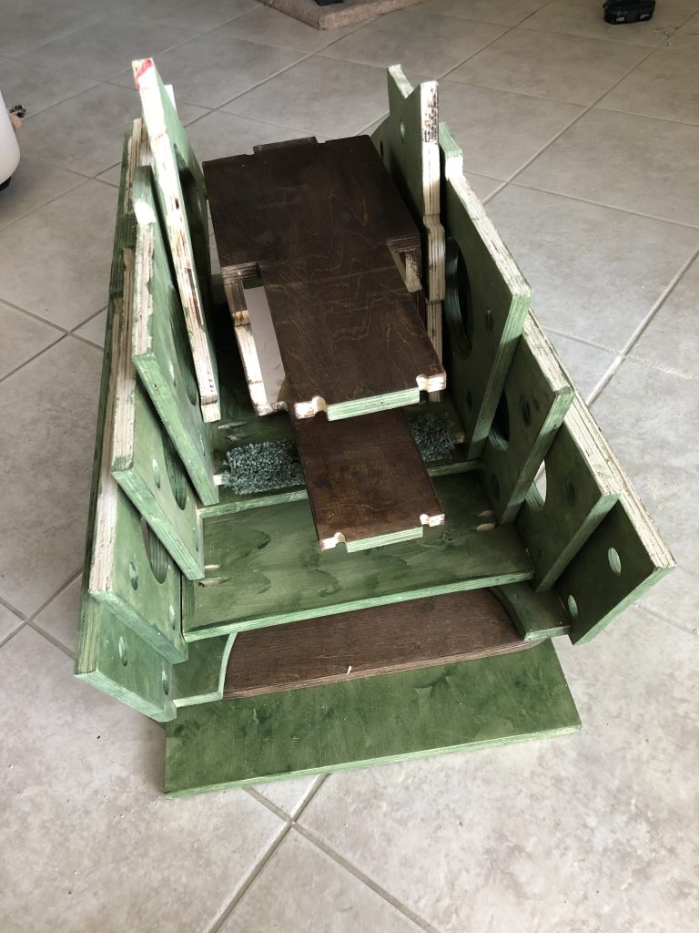 Stackable Catmas Tree when stored away